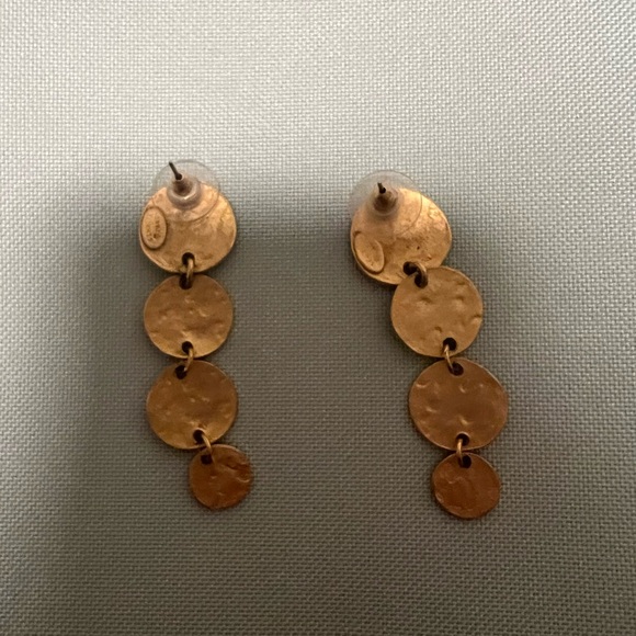 KENNETH JAY LANE COIN DROP PIERCED EARRINGS - Picture 4 of 9